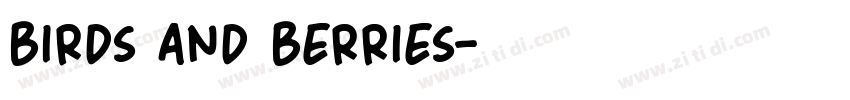 Birds And Berries字体转换